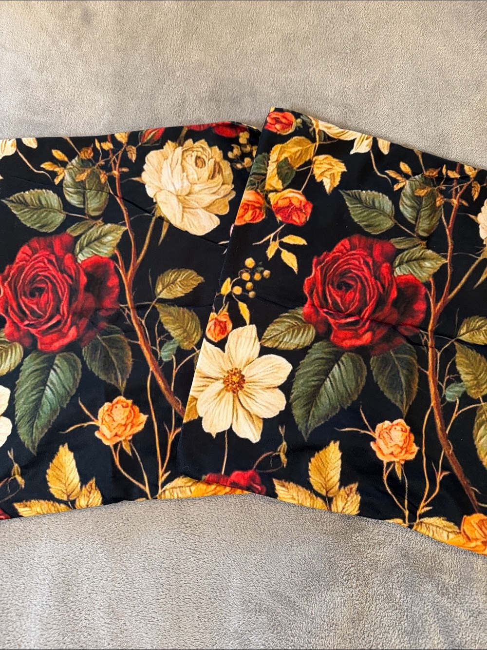 2 18"x18" Roses Floral
Dark Academia Throw Pillow
Covers